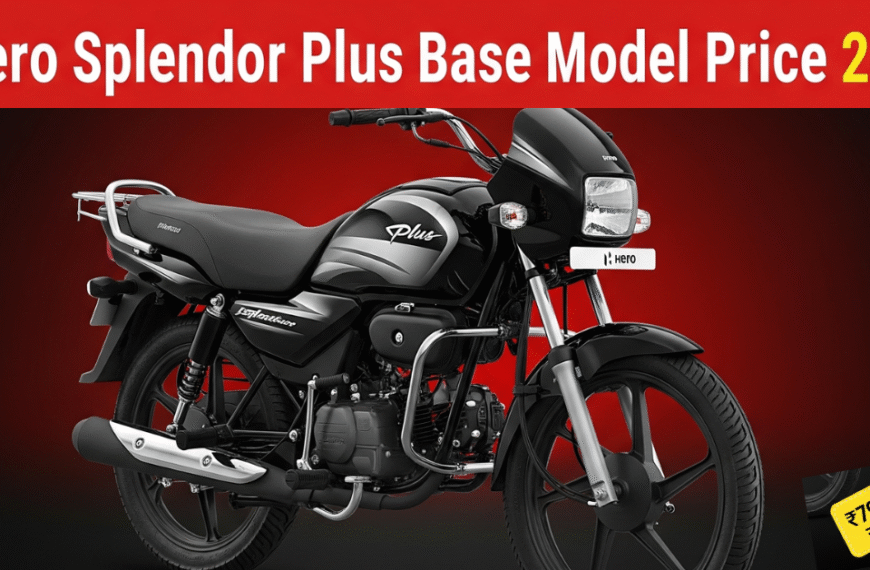 Hero Splendor Plus Base Model Price